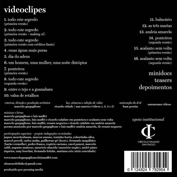 marcelo gargaglione indagações revisitadas - os vídeos (dvd - 2026)